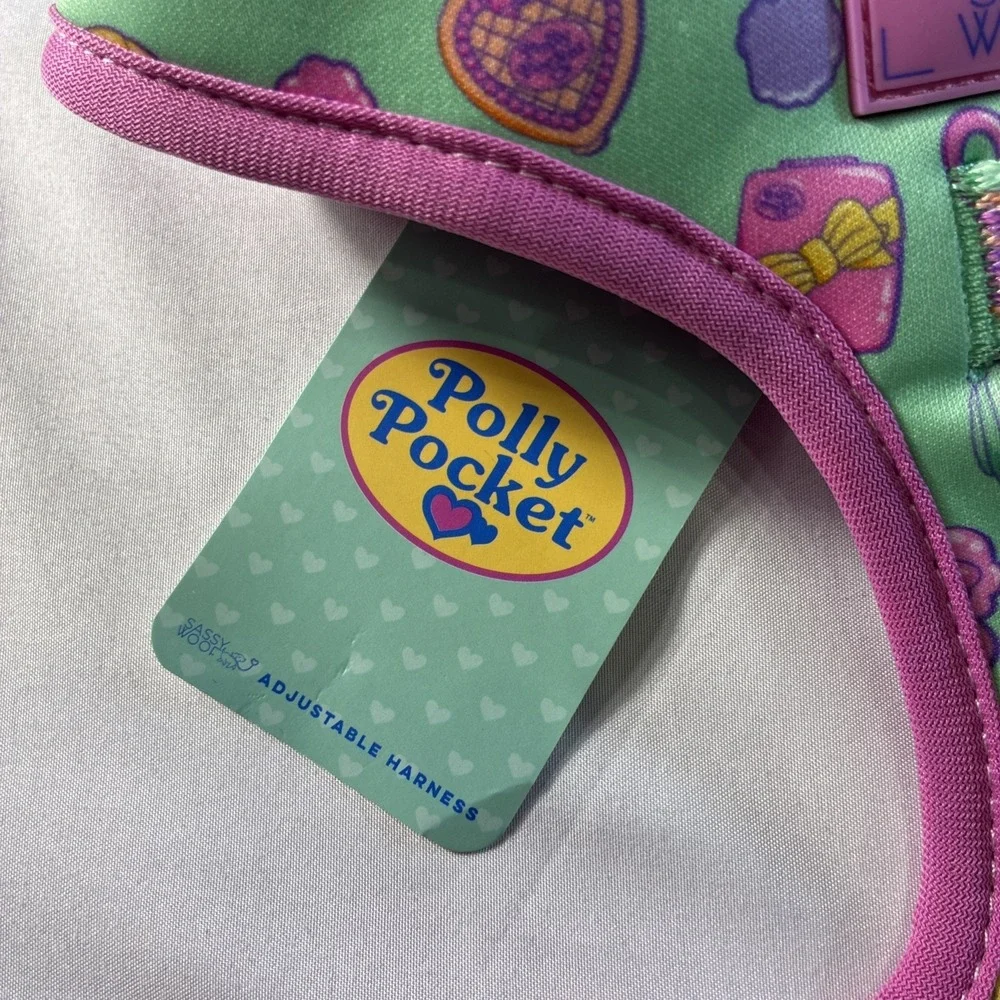 Sassy Wolf Soft Adjustable Dog Harness Retro Polly Pocket Design Size‎ S New